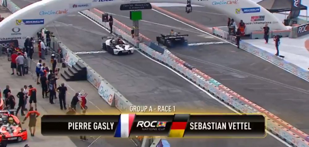 Vettel vs Gasly, sfida alla Race of Champions 1 Vettel vs Gasly, sfida alla Race of Champions