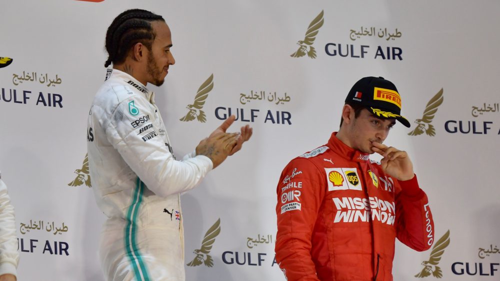 F1 - GP Bahrain - Vota il pilota del giorno! 1 Hamilton Leclerc Podio Bahrain F1 GP
