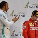Hamilton Leclerc Podio Bahrain F1 GP