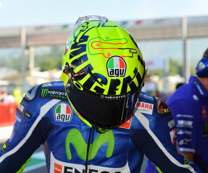 casco mugiallo valentino rossi
