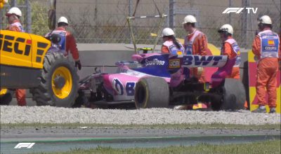 F1 Video - Incidente per Stroll nelle prove libere del Gp di Spagna