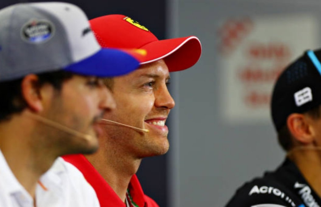 gp spagna conferenza piloti vettel