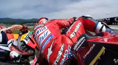 il contatto tra marquez e dovizioso nelle qualifiche del gp mugello