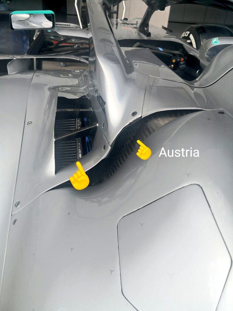 mercedes, massimo raffreddamento per il gp di austria di formula 1