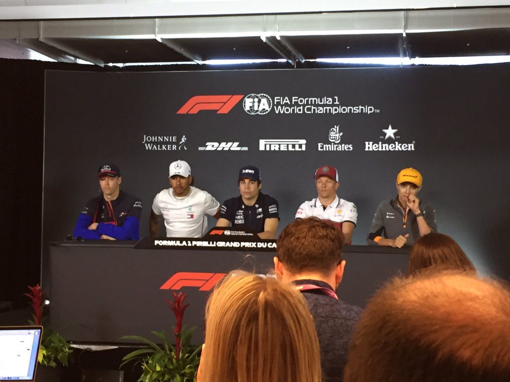 conferenza stampa f1 gp canada