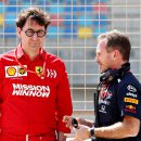 Mattia Binotto, team manager Ferrari F1 e Chris Horner, team manager Red Bull F1 Racing