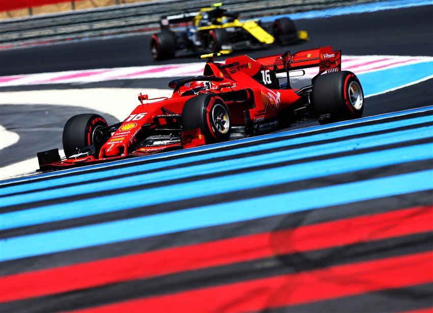 leclerc in forma nelle prove libere 3 del gp di francia