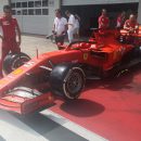 ferrari al gp di austria di f1 con la nuova ala posteriore