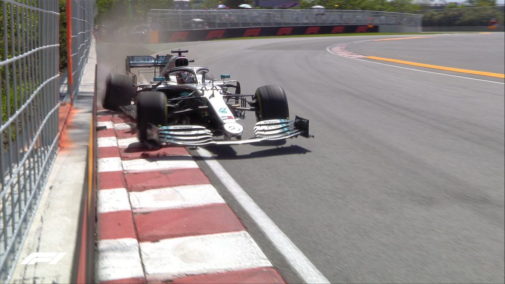 Video incidente di lewis Hamilton nelle prove libere del Gp del Canada