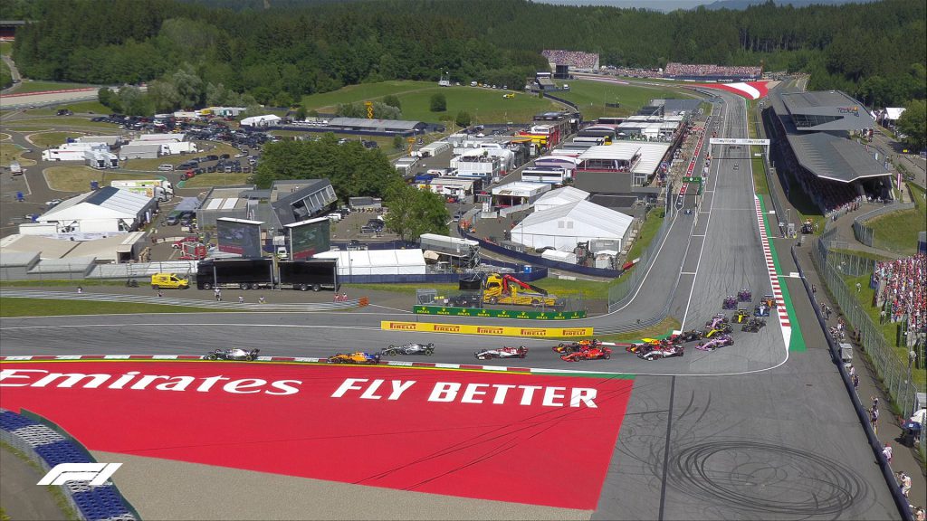 f1 partenza gara gp austria