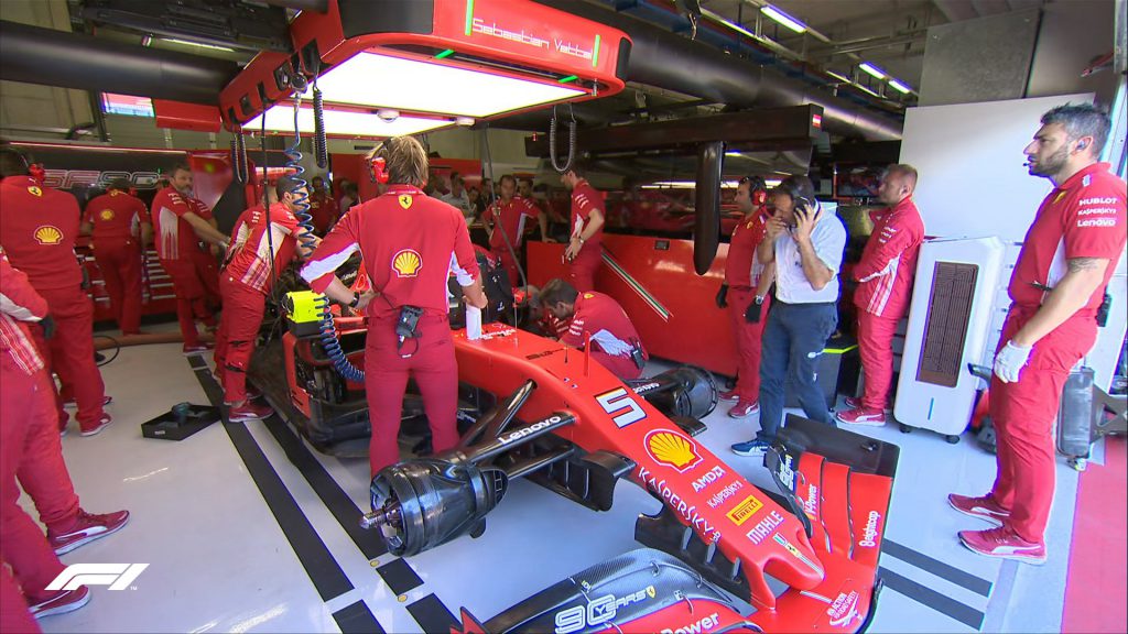 problema motore per vettel nelle qualifiche del gp di austria