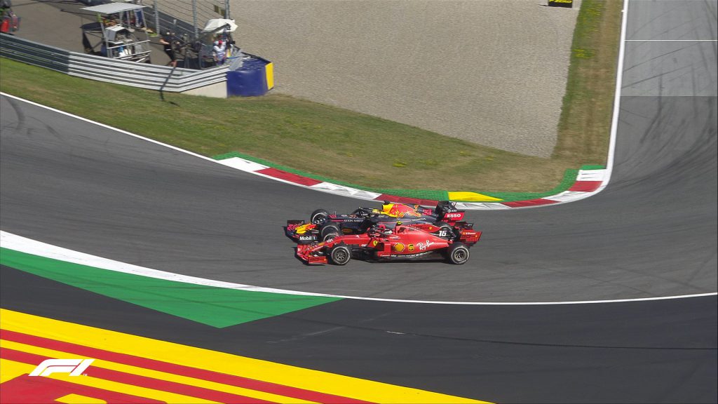 sorpasso verstappen leclerc gp austria