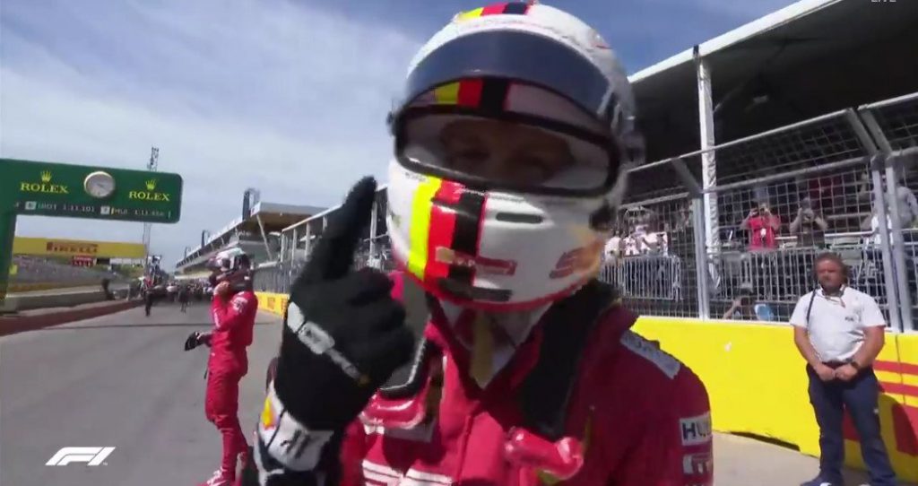 vettel in pole position gp canada