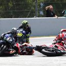 il terribile video dell'incidente di lorenzo al gp di catalogna