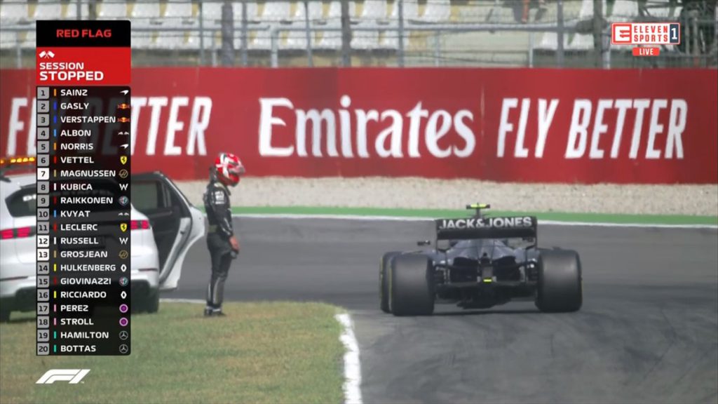 LIVE F1 – Prove Libere 1 FP1 Diretta – GP Germania Hockenheim 6 F1 Oggi - Prove Libere 1 GP Germania - Hulkenberg Bandiera Rossa