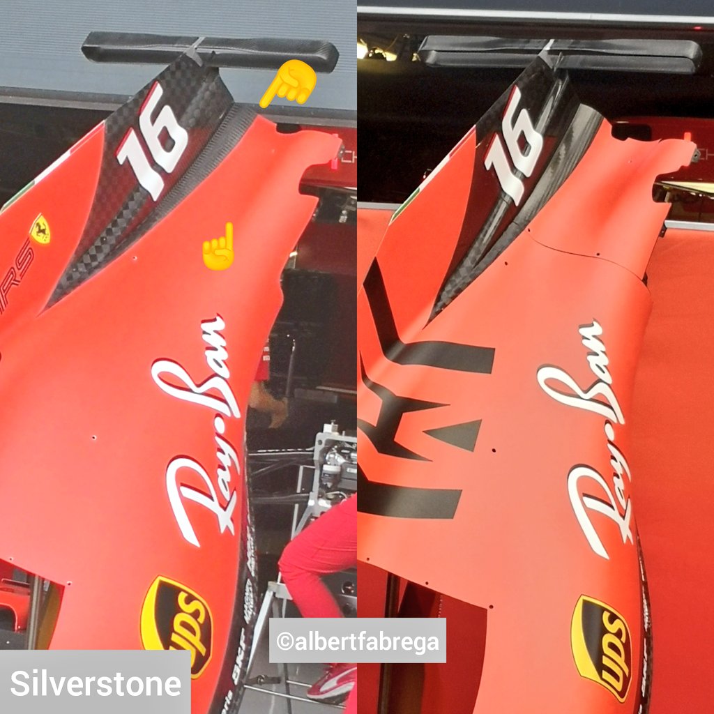 f1 ferrari nuovo cofano motore a silverstone