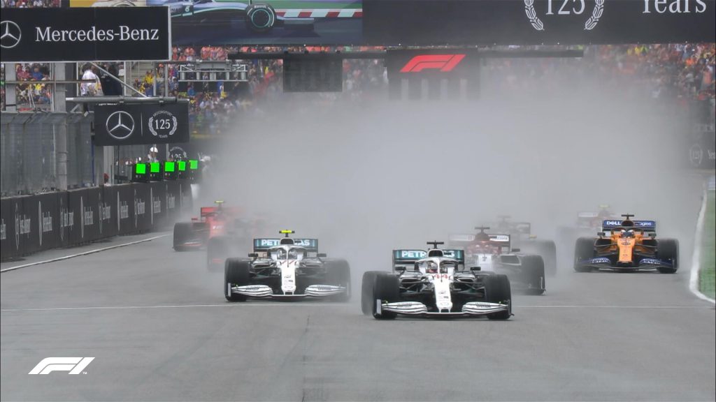 f1 partenza gp germania gara