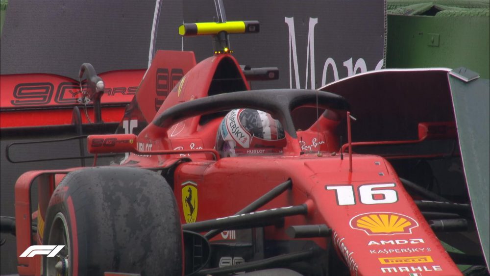 f1 ritiro leclerc gp germania