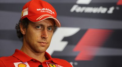 Luca Badoer corre il suo primo Gran Premio di Formula 1 con la Ferrari