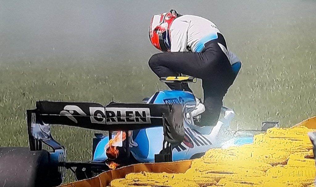 f1 qualifiche belgio q1, problema motore kubica