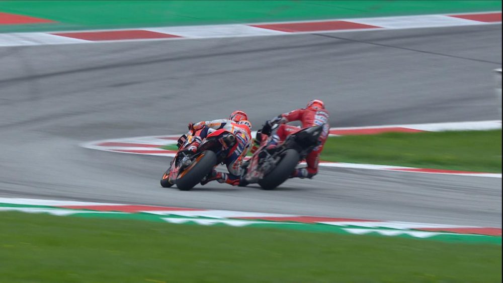 MotoGP Austria - Sorpasso Dovizioso Marquez