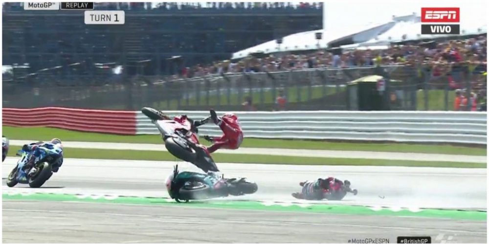 MotoGP Silverstone - Video Incidente Dovizioso