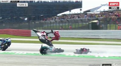 MotoGP Silverstone - Video Incidente Dovizioso