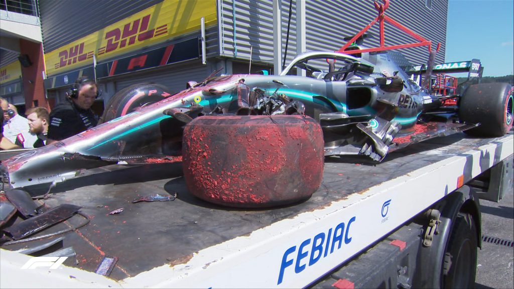 f1 danni mercedes hamilton gp belgio incidente spa