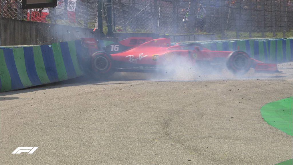 f1 incidente leclerc qualifiche ungheria