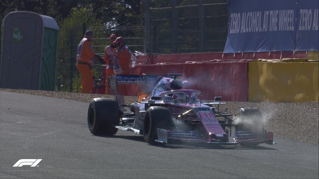 f1 perez problema motore prove libere 2 gp belgio