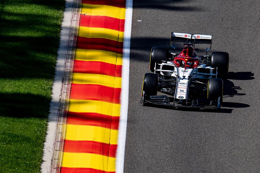 f1 kimi raikkonen alfa prove libere 2 gp belgio spa