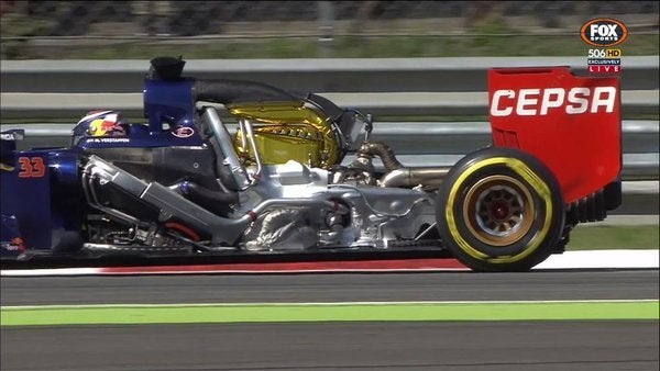 f1 monza 2015 verstappen cofano motore toro rosso