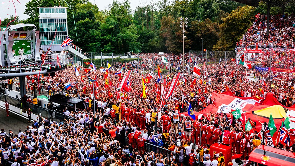 F1 - Diretta Gran Premio d'Italia a Monza - Podio Ferrari