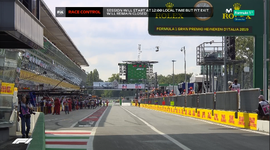 F1 Diretta - Prove Libere 3 FP3 - GP Italia a Monza - Pitlane