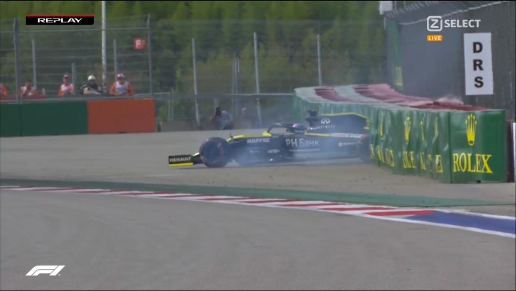 F1 GP Russia Sochi - Diretta Prove Libere FP1 - Ricciardo Incidente