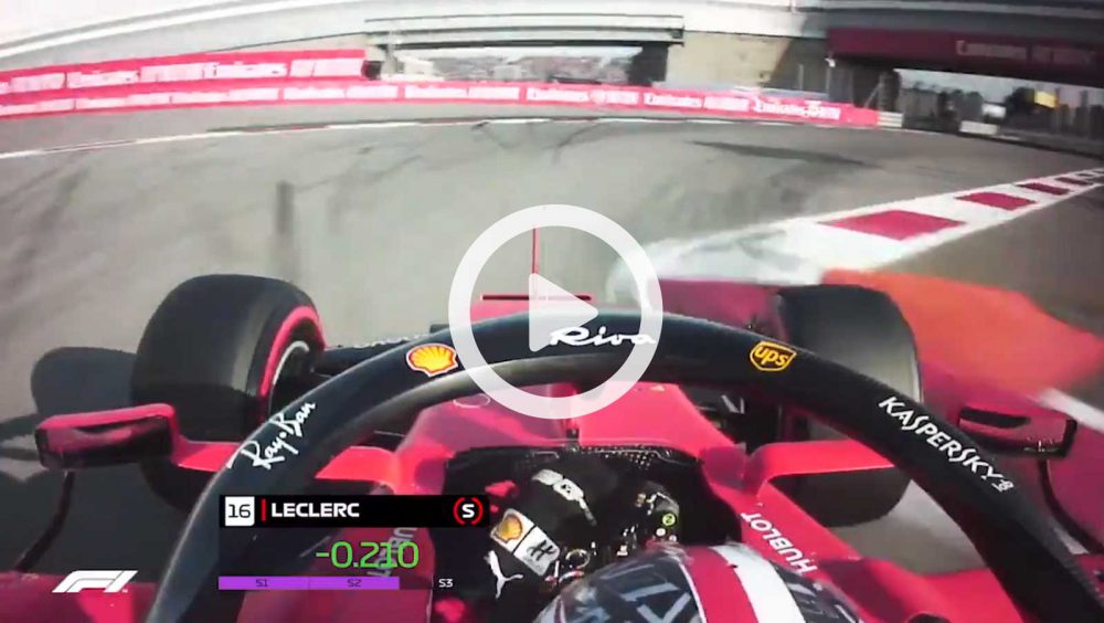 F1 GP Russia Sochi Video Pole Position Charles Leclerc