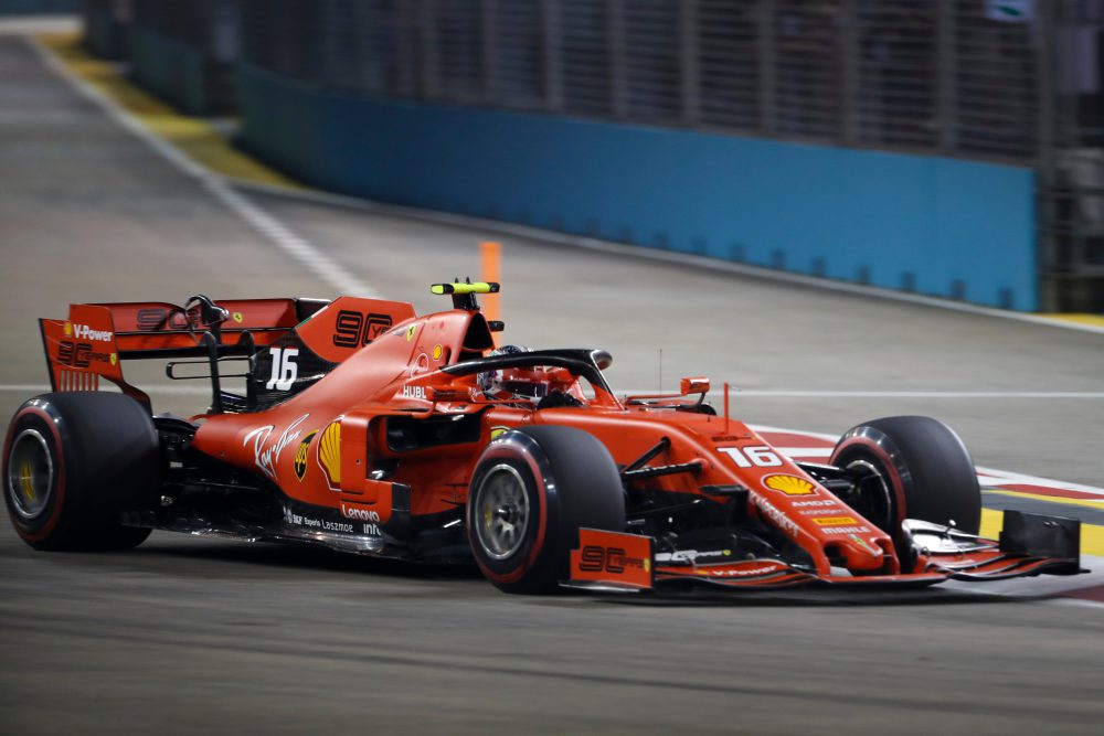 F1 GP Singapore - Diretta Gara - Ferrari Leclerc 3