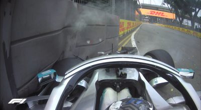 f1 incidente bottas prove libere 1 singapore video