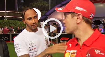 F1-GP-Singapore---Hamilton-interrompe-Vettel-Intervista-per-Congratularsi