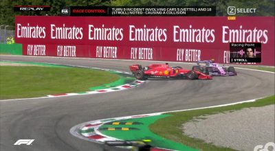 F1 Monza Live - Vettel investigazione