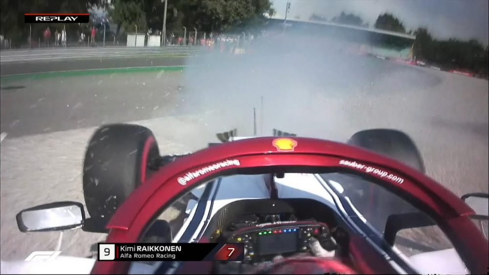F1 Monza - Raikkonen parte dai box