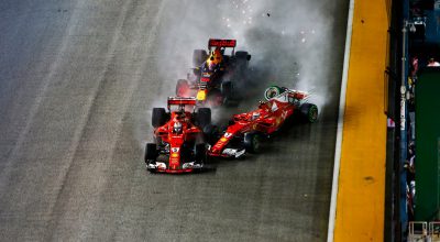 F1 Singapore - Video Incidente Ferrari Verstappen 2017