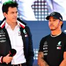 F1 Gp Italia - Toto Wolff e Lewis Hamilton commentano la velocità Ferrari