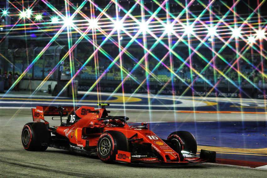 F1 Diretta Gara Leclerc Singapore