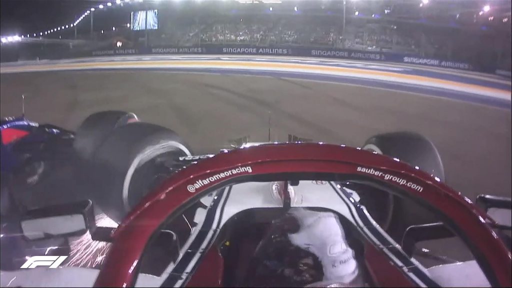 singapore crash raikkonen gara