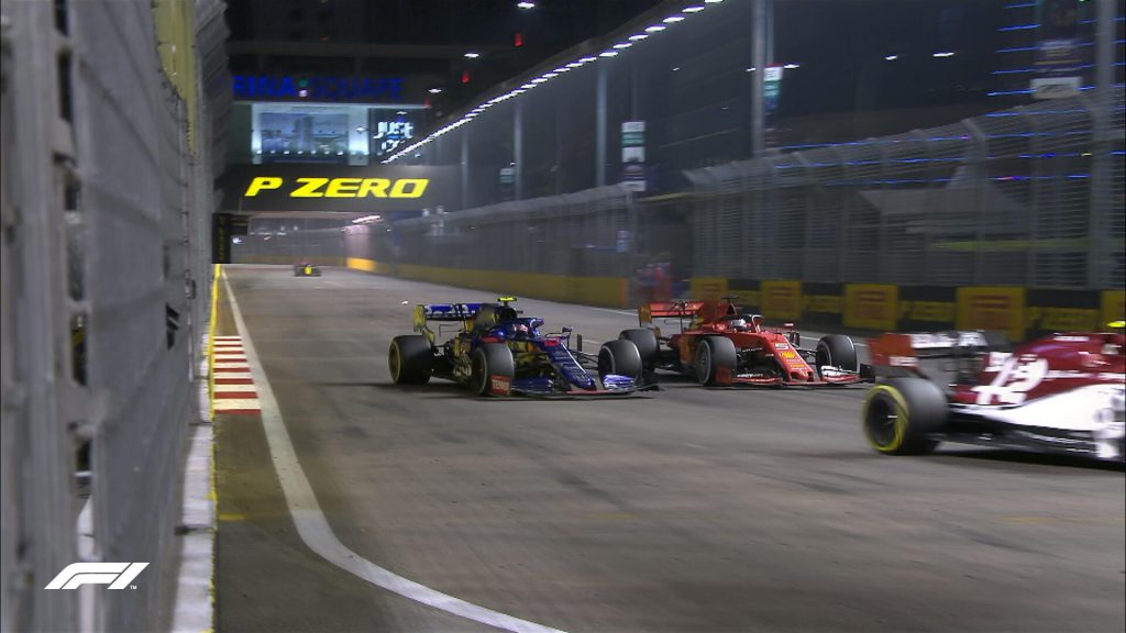 f1 singapore sorpassi vettel gara