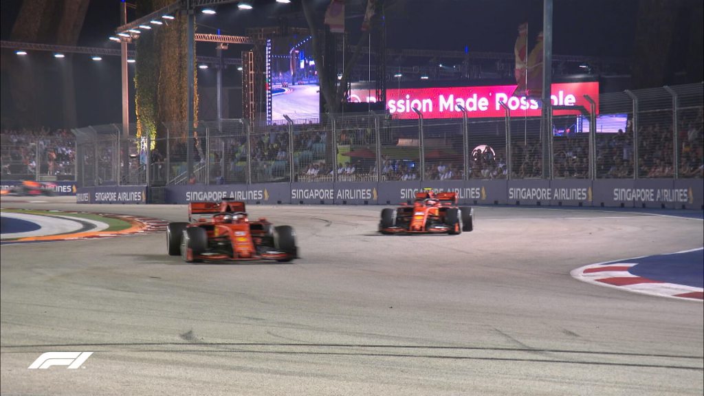 f1 ferrari singapore gara sintesi