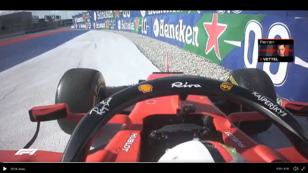f1 vettel team radio sochi video ritiro russia