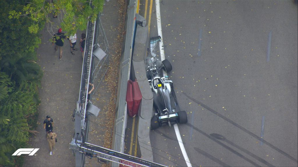 f1 video incidente bottas prove libere 1