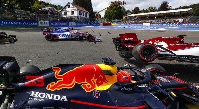 f1 video incidente raikkonen verstappen gp belgio spa